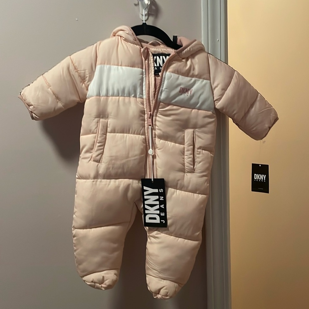 DKNY Baby one piece puffer coat